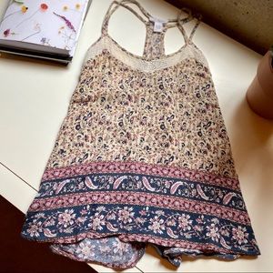 floral patterned tank